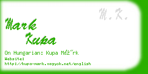mark kupa business card